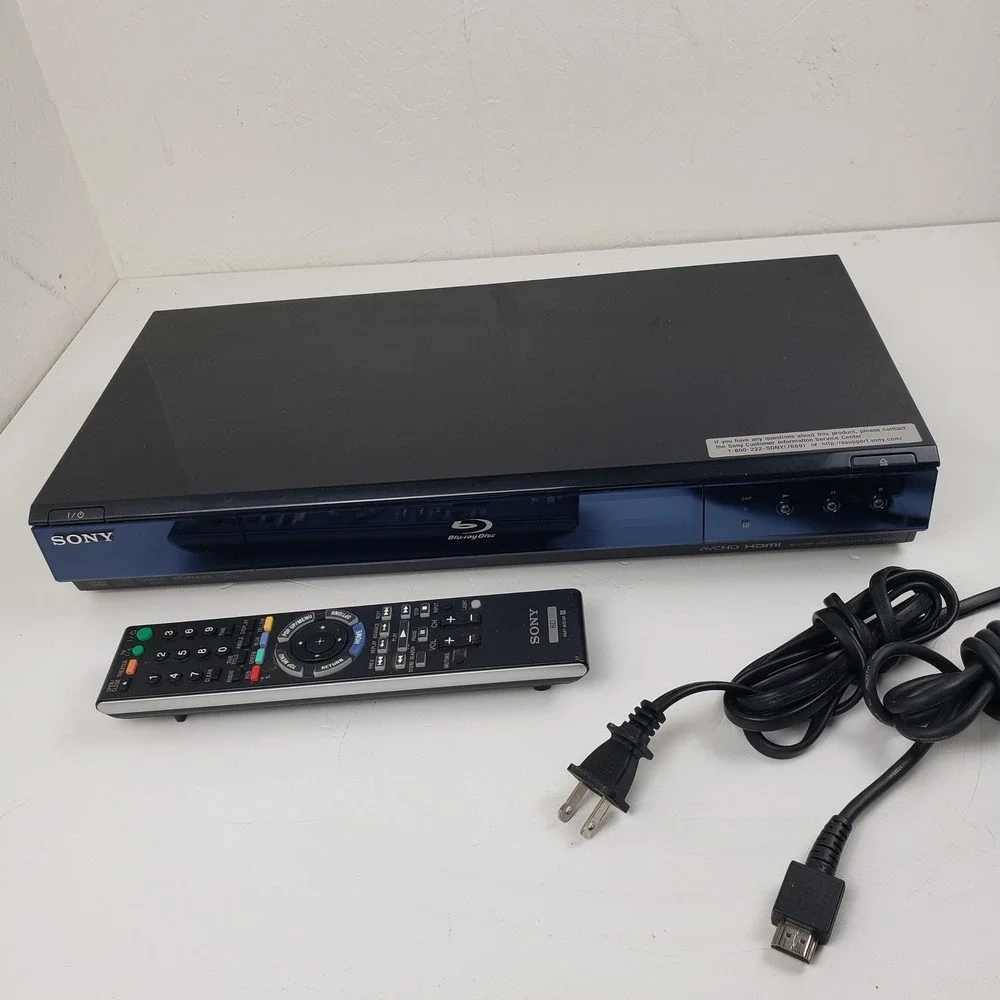Sony BDP-S550 Blu-ray DVD Player 1080p HDMI BD-Live + Remote, Power And HDMI